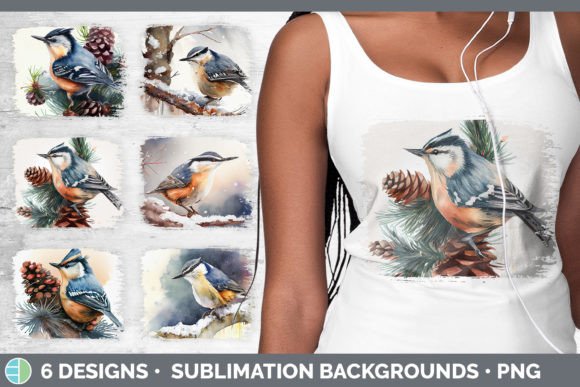 Christmas Nuthatch Distressed Sublimation Embroidery Review
