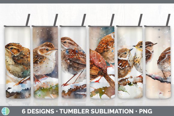 Christmas Wren Tumbler Sublimation Bundl Illustrations Review
