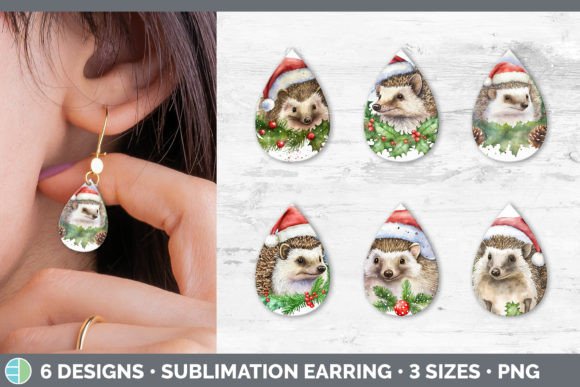 Santa Hedgehog Christmas Earring Design Review