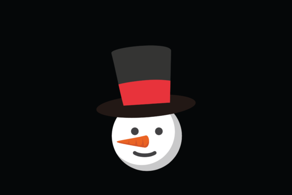 Snowman Christmas Cute Head Illustration Review